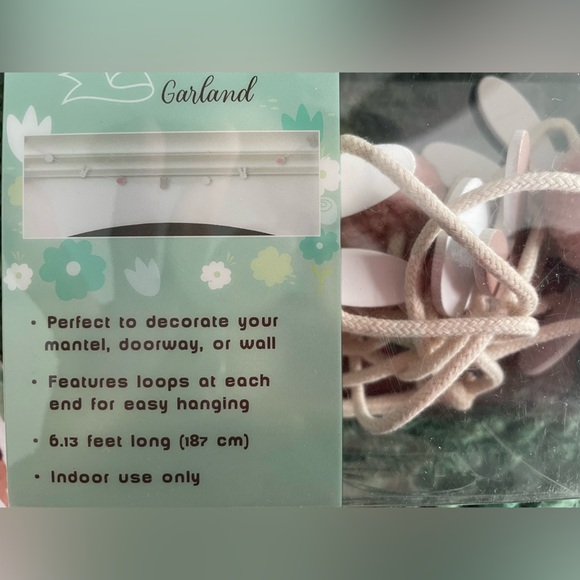 NIB EASTER 🐥GARLAND BY HUNTINGTON HOME 18 FT TOTAL🐥🐇 - Picture 2 of 4